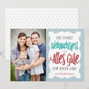 Cartes Pour Fêtes Annuelles Main beschriftete Weihnachtsfeiertags-Gruß