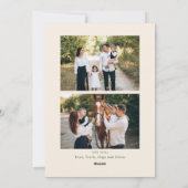 Cartes Pour Fêtes Annuelles Main funky tiré Whimsical Retro Noël 3 Photo (Dos)