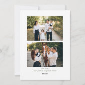 Cartes Pour Fêtes Annuelles Main funky tiré Whimsical Retro Noël 3 Photo (Dos)