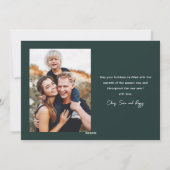 Cartes Pour Fêtes Annuelles Main moderne Lettré 2 photo (Dos)