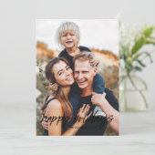 Cartes Pour Fêtes Annuelles Main moderne Lettré 2 photo (Debout devant)