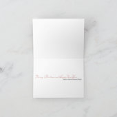 Cartes Pour Fêtes Annuelles Main painted Merry Christmas stamp (Intérieur)