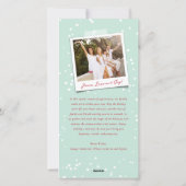 Cartes Pour Fêtes Annuelles Main rustique tiré Joy Calligraphie Foliage Photo (Dos)