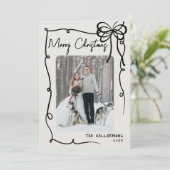 Cartes Pour Fêtes Annuelles Main tirée Vintage Noël lunaire (Debout devant)