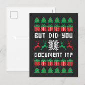 Cartes Pour Fêtes Annuelles Mais l'avez-vous documenté (Devant / Derrière)