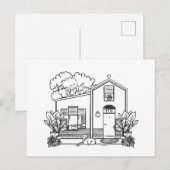 Cartes Pour Fêtes Annuelles Maison Août (Devant / Derrière)