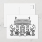 Cartes Pour Fêtes Annuelles Maison d'Avril (Devant / Derrière)