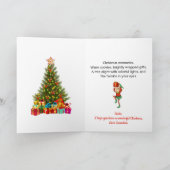 Cartes Pour Fêtes Annuelles Maison de l'enfant Nom de l'adresse Noël Père Noël (Intérieur)
