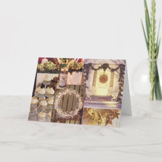 Cartes Pour Fêtes Annuelles Maison de Noël (Devant)