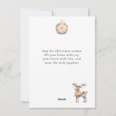 Cartes Pour Fêtes Annuelles Maison de Noël (Dos)