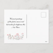 Cartes Pour Fêtes Annuelles Maison de Noël rustique en neige (Dos)