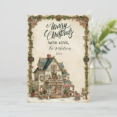 Cartes Pour Fêtes Annuelles Maison de Noël victorienne (Debout devant)