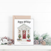 Cartes Pour Fêtes Annuelles Maison de vacances Joyeux Noël Adresse personnalis