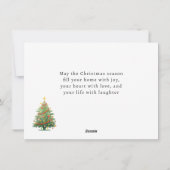 Cartes Pour Fêtes Annuelles Maison de village de Noël Père Noël (Dos)