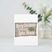 Cartes Pour Fêtes Annuelles maison du lac de noël (Debout devant)