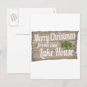 Cartes Pour Fêtes Annuelles maison du lac de noël (Devant / Derrière)
