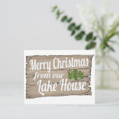 Cartes Pour Fêtes Annuelles maison du lac de noël (Debout devant)