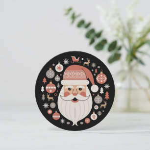Cartes Pour Fêtes Annuelles Maison du Père Noël de Noël scandinave en style Co