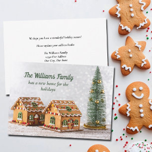 Cartes Pour Fêtes Annuelles Maison en pain d'épice de Noël Photo Nouvelle adre