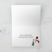 Cartes Pour Fêtes Annuelles Maison en pain d'épices Joyeuses Fêtes dans la nei (Intérieur)