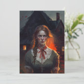 Cartes Pour Fêtes Annuelles Maison hantée (Debout devant)