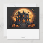Cartes Pour Fêtes Annuelles Maison hantée (Dos)