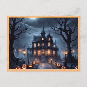 Cartes Pour Fêtes Annuelles Maison hantée d'Halloween