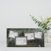 Cartes Pour Fêtes Annuelles Maison Hantée Éffrayante Halloween (Debout devant)