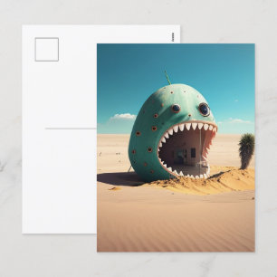Cartes Pour Fêtes Annuelles Maison monstre du désert