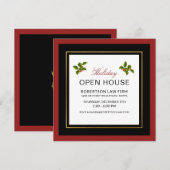 Cartes Pour Fêtes Annuelles Maison ouverte classique moderne de vacances d'ent (Devant / Derrière)