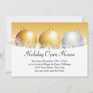 Cartes Pour Fêtes Annuelles Maison ouverte pour les fêtes