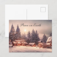 Maisons de forêt d'hiver, Paix sur Terre