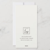 Cartes Pour Fêtes Annuelles Maisons de neige blanche Logo Salutations de Noël (Dos)