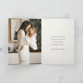 Cartes Pour Fêtes Annuelles Maisons de neige blanche Photo Saison salutations (Intérieur)