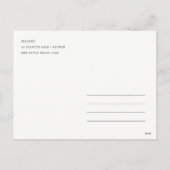 Cartes Pour Fêtes Annuelles Maisons de neige blanches Joyeux voeux de Noël (Dos)