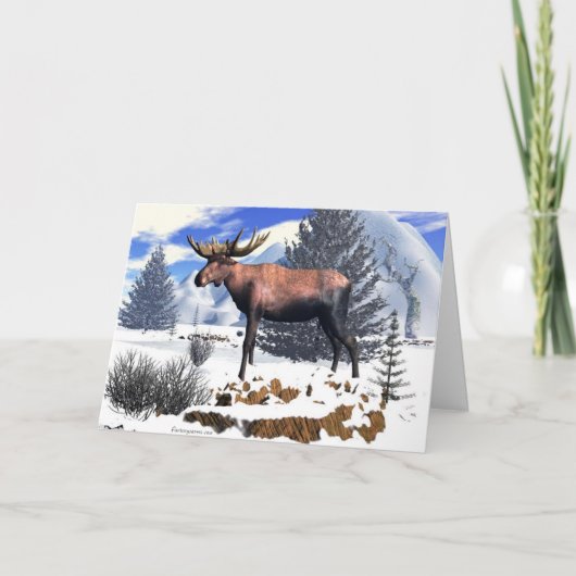 Cartes Pour Fêtes Annuelles Majasty isolée, (Devant)