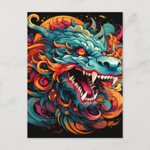 Cartes Pour Fêtes Annuelles Majesté du Dragon Oriental Moderne