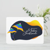 Cartes Pour Fêtes Annuelles Makar Sankranti (Debout devant)