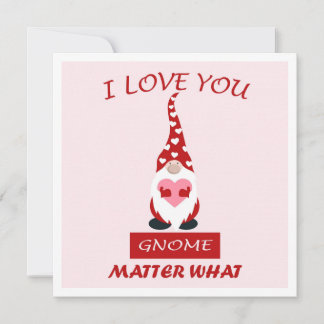 Cartes Pour Fêtes Annuelles MAKOM1000- Gnome Mignon Humour de la Saint-Valenti