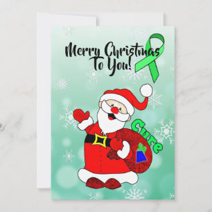 Cartes Pour Fêtes Annuelles Maladie de Lyme Santa Cure Noël