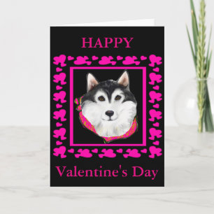 Cartes Pour Fêtes Annuelles Malamute d'Alaska