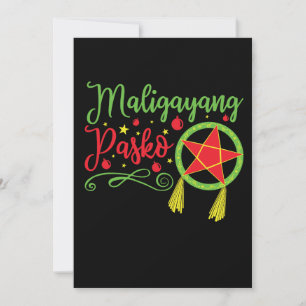 Cartes Pour Fêtes Annuelles Maligayang Pasko Filipino de Noël Philippines Phil