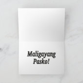 Cartes Pour Fêtes Annuelles Maligayang Pasko ! Joyeux Noël dans le FB de (Intérieur)