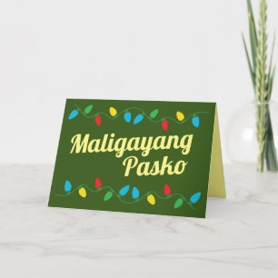 Cartes Pour Fêtes Annuelles Maligayang Pasko   Philippines Christmas Card