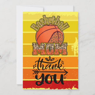 Cartes Pour Fêtes Annuelles Maman de basketteur avec merci pour la fête des Mè