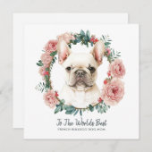 Cartes Pour Fêtes Annuelles Maman de Bouledogue Français Fête des Mères (Devant / Derrière)