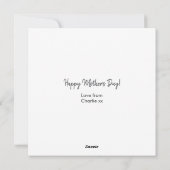 Cartes Pour Fêtes Annuelles Maman de Bouledogue Français Fête des Mères (Dos)