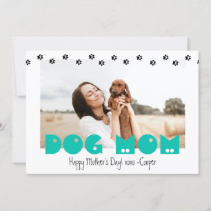 Cartes Pour Fêtes Annuelles Maman de chien   EMPREINTES DE PATTES   Fête des m