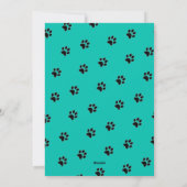 Cartes Pour Fêtes Annuelles Maman de chien | EMPREINTES DE PATTES | Photo pers (Dos)