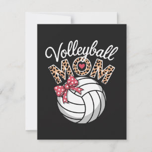 Cartes Pour Fêtes Annuelles Maman de volleyeuse